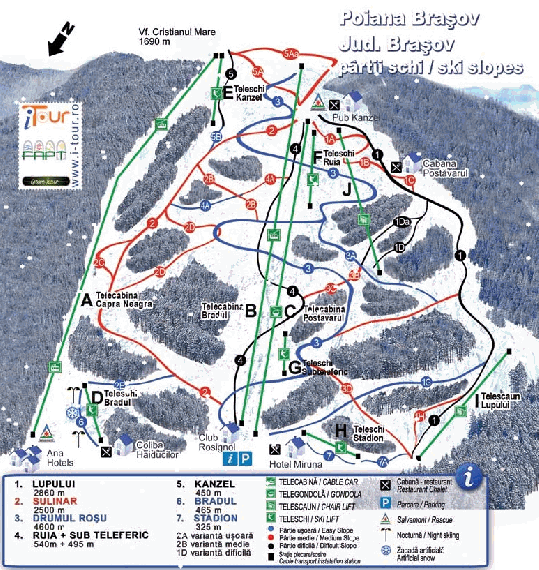 poiana-brasov-ski-map